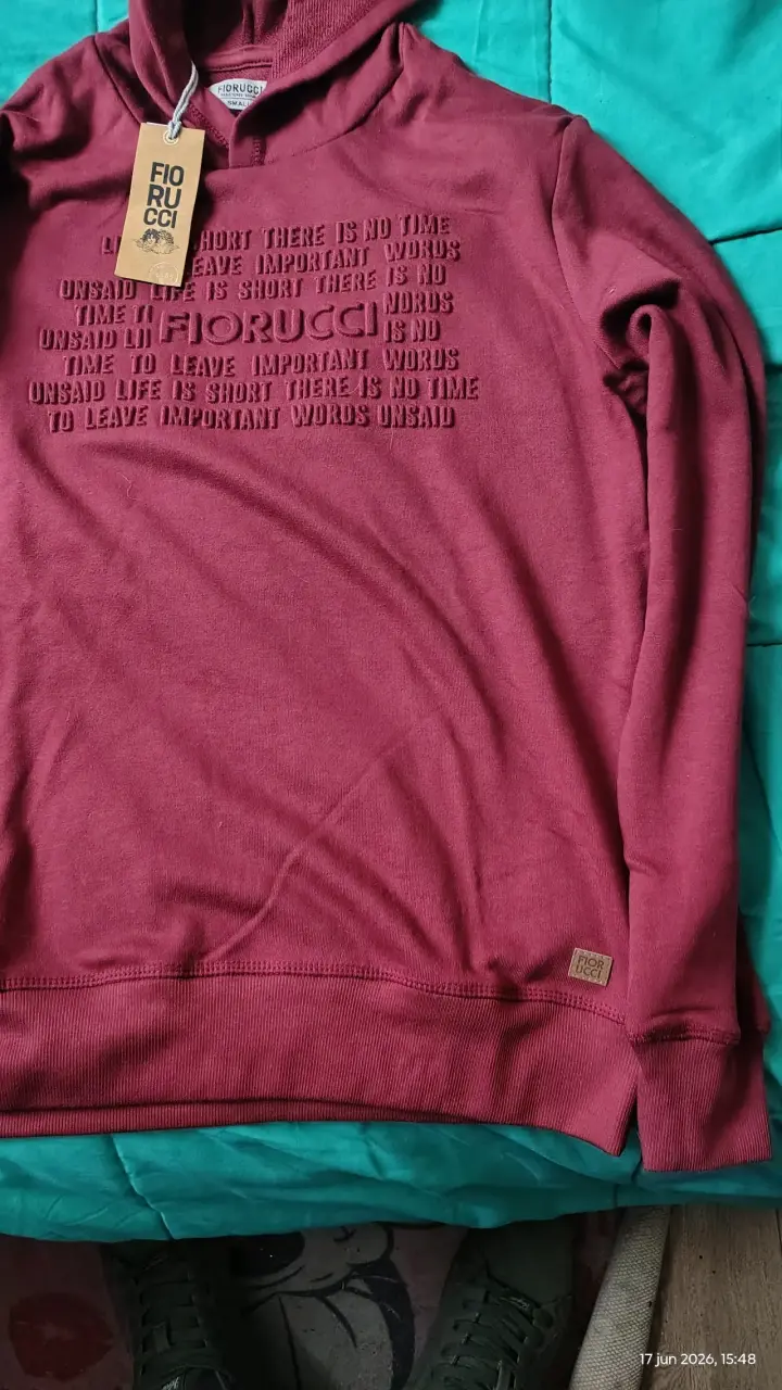 Polerón burdeo marca fiorucci - 4