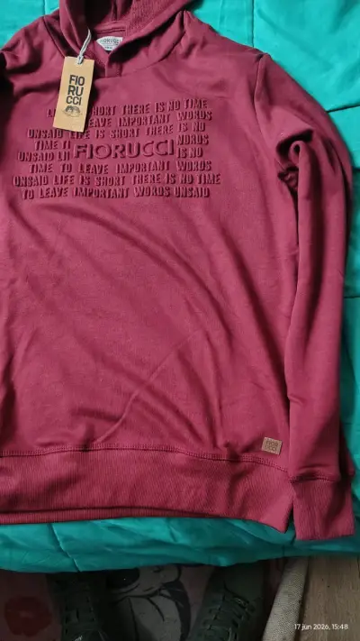 Polerón burdeo marca fiorucci - miniatura 4