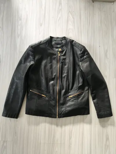 Chaqueta Mujer COCCI Cazadora Negra Original M - miniatura 1