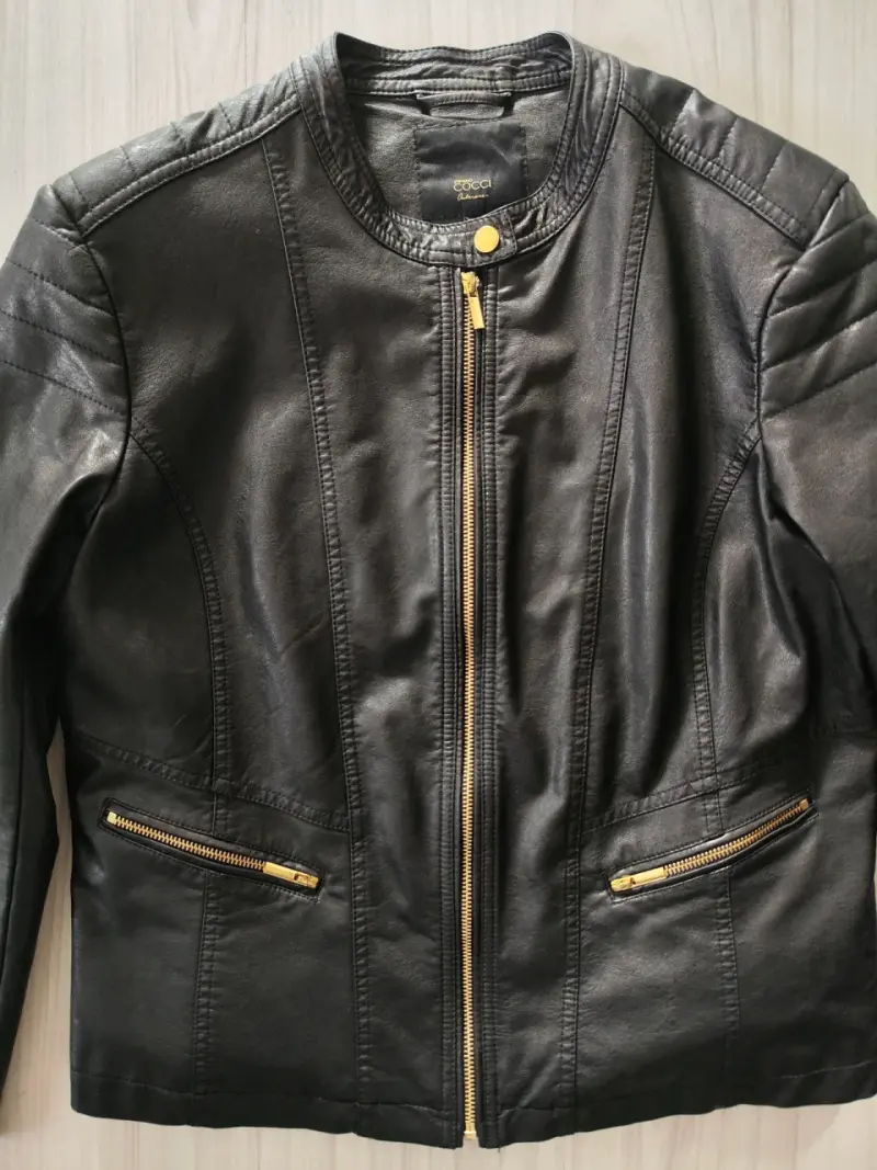 Chaqueta Mujer COCCI Cazadora Negra Original M - 2