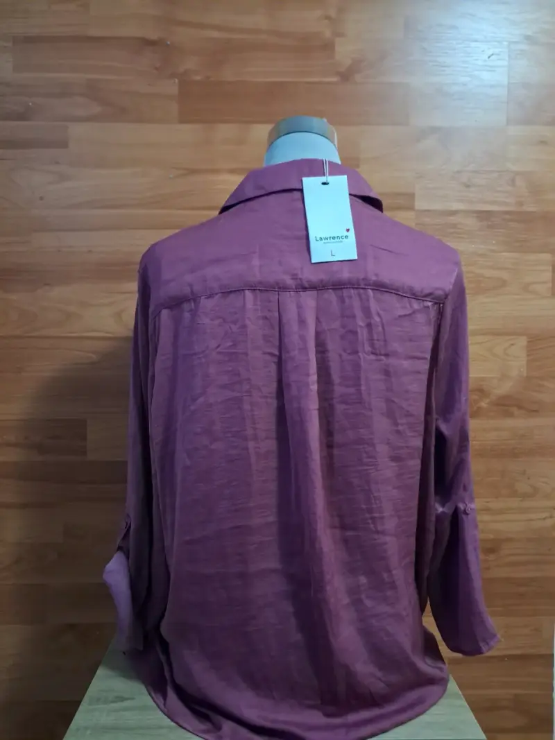 Blusa morada satinada - 2