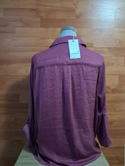 Blusa morada satinada - miniatura 2