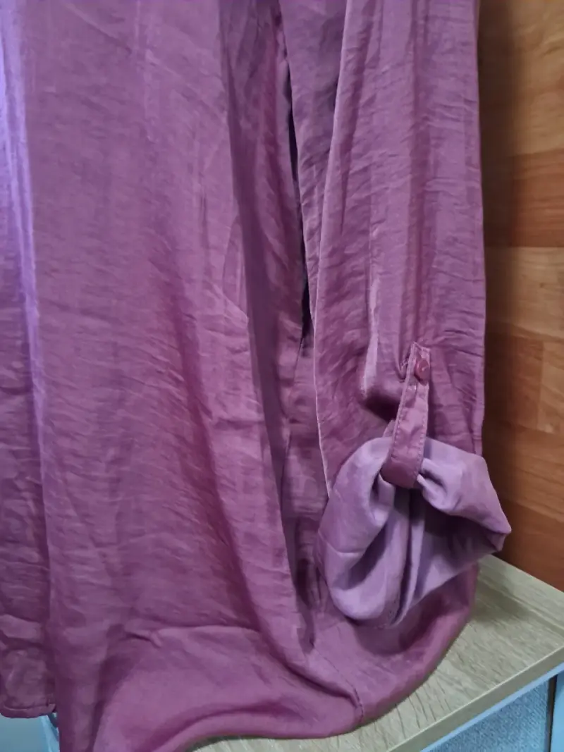 Blusa morada satinada - 3