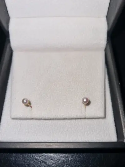Aros perla rosada Recién nacido - miniatura 2