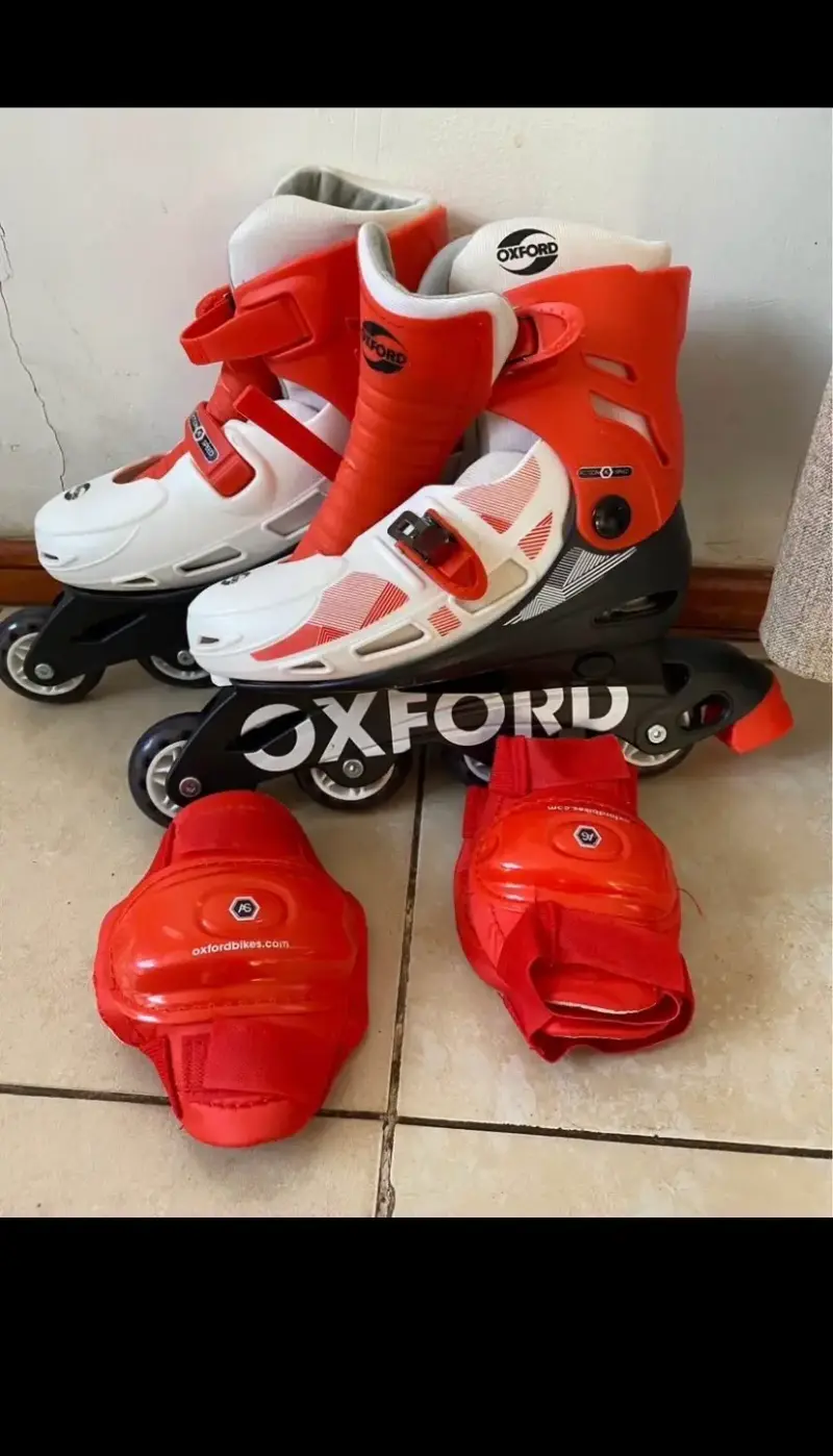 Patines en línea Oxford rojo y blanco - 2
