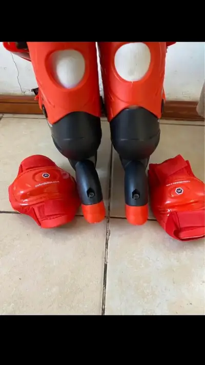 Patines en línea Oxford rojo y blanco - miniatura 3