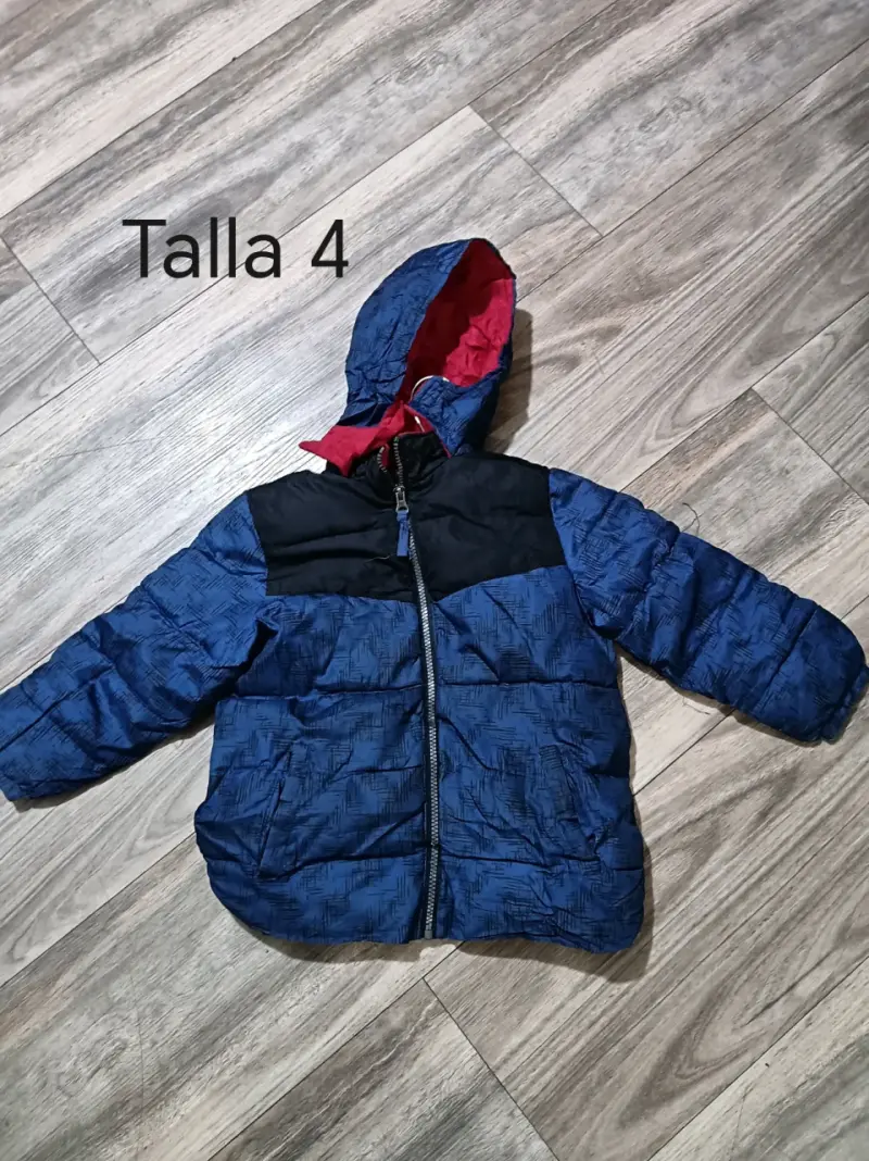 Chaqueta invierno azul talla 4