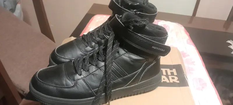 Zapatillas negras de cuero - 2