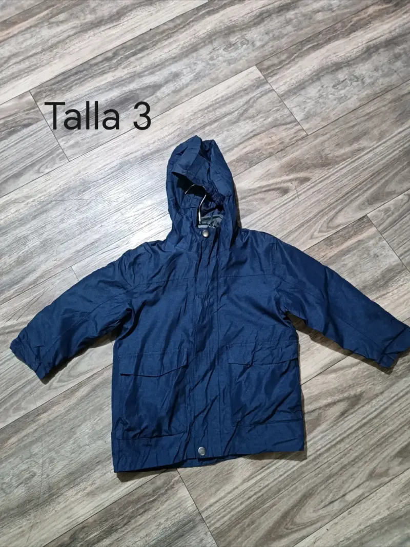 Parka azul para niño