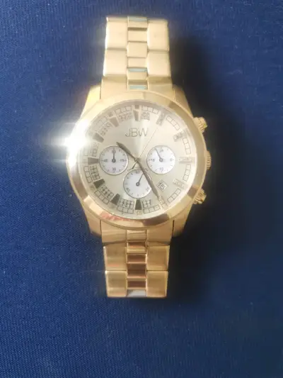Reloj dorado JBW cronógrafo - miniatura 1