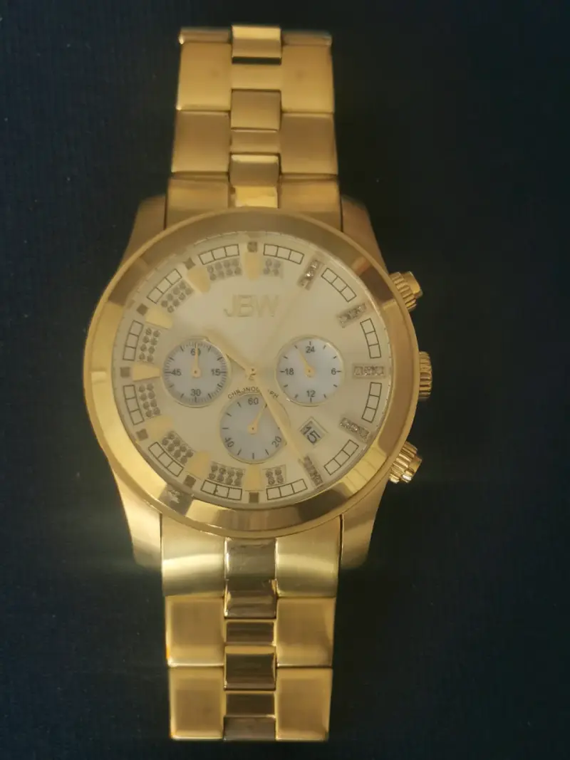 Reloj dorado JBW cronógrafo - 2