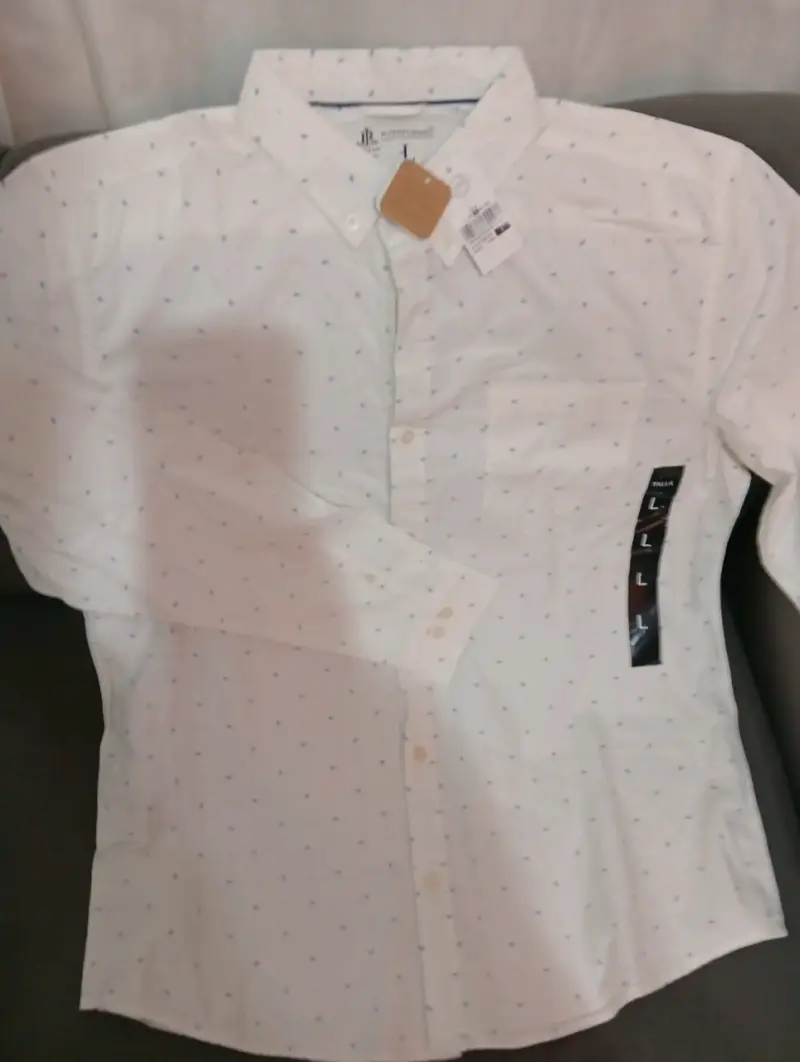 Camisa blanca con estampado - 1