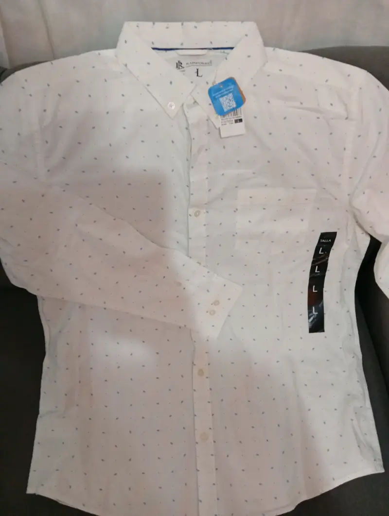Camisa blanca con estampado - 2