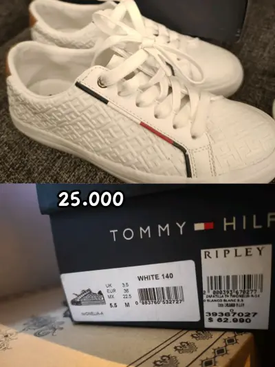 Zapatillas blancas Tommy Hilfiger - miniatura 1
