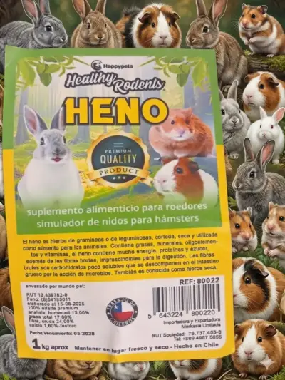Heno para roedores 1kg - miniatura 2
