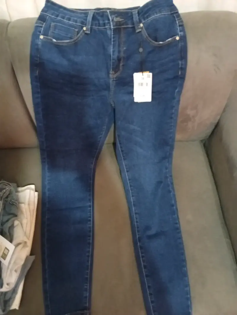 Jeans skinny azul mujer - 2