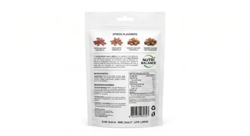 Tiritas de pato con pollo 100g - 2