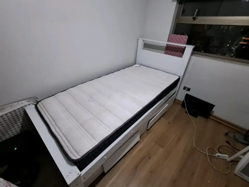 Cama con cajonera blanca - 2