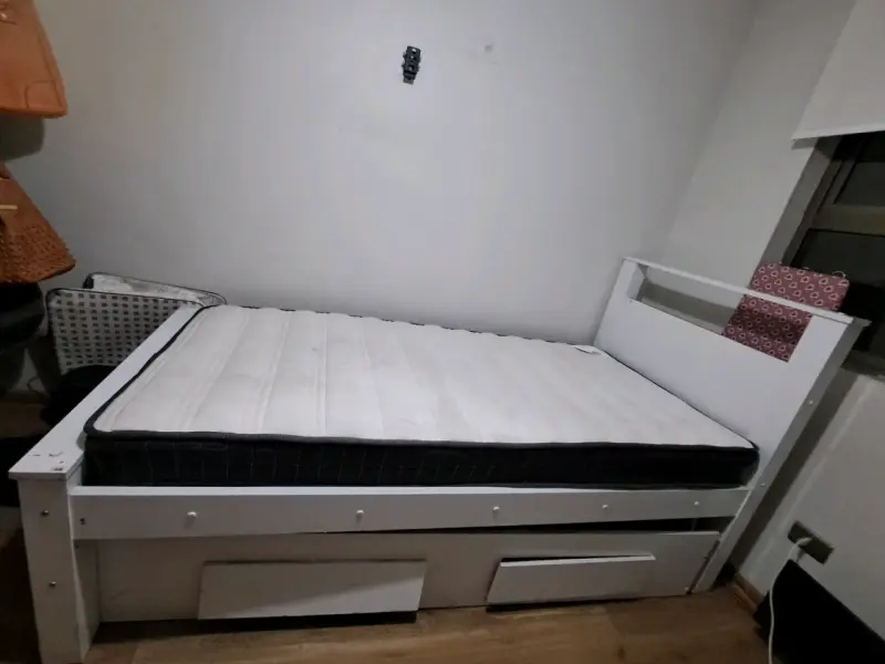 Cama con cajonera blanca - 4