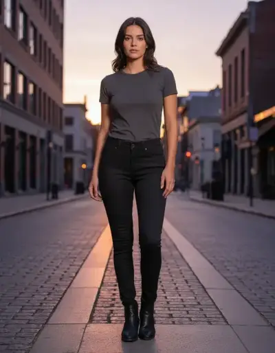 Pantalón Basement Negro para mujer Talla 40 - miniatura 1