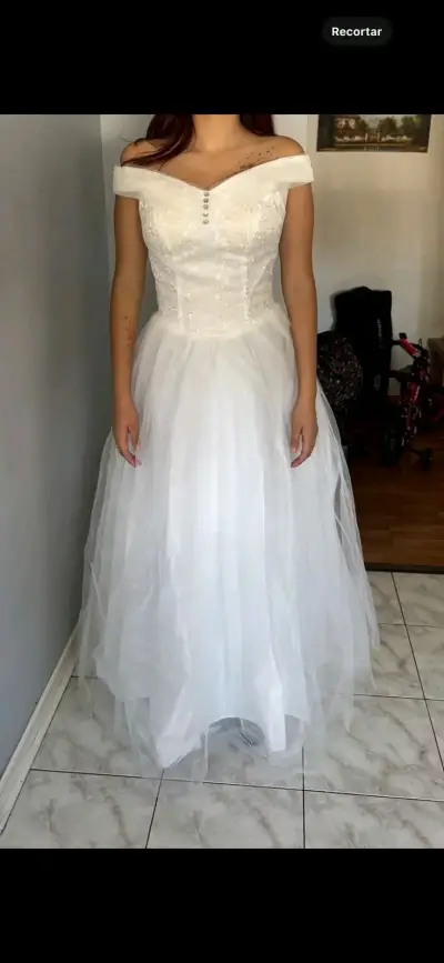Vestido de novia encaje blanco - miniatura 4