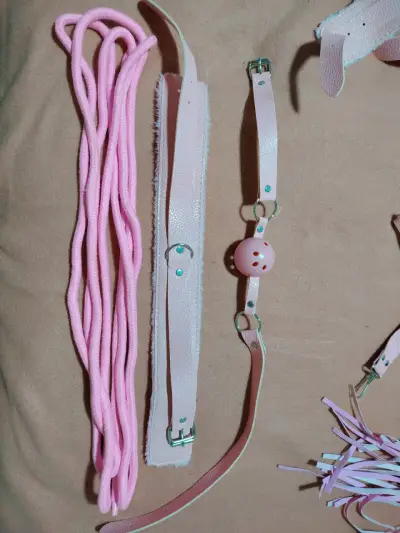 Set de accesorios BDSM rosado - miniatura 4