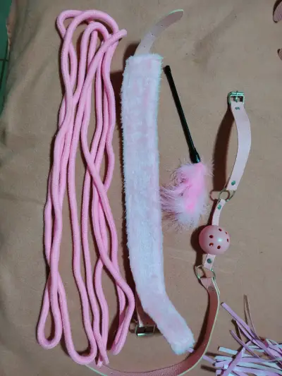 Set de accesorios BDSM rosado - miniatura 5