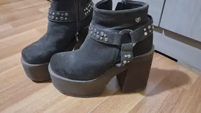 Botines negros con plataforma - miniatura 4