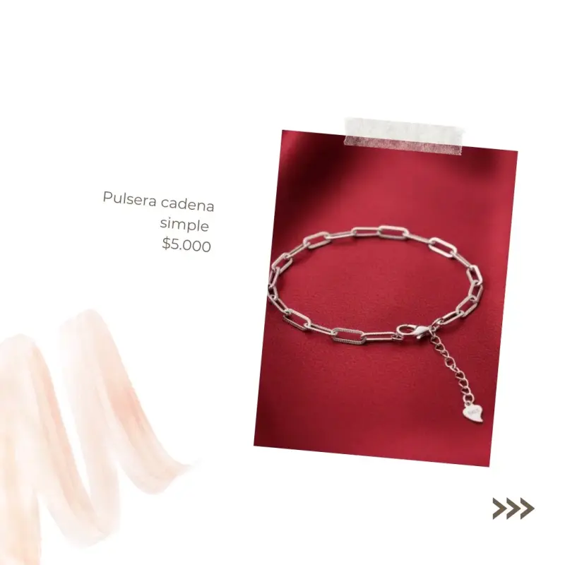 Pulsera de cadena simple