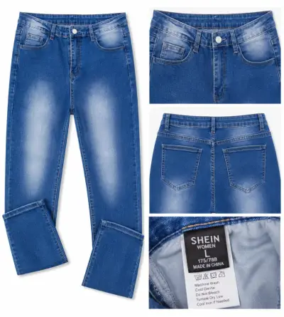 Jeans azul Shein talla L - miniatura 1