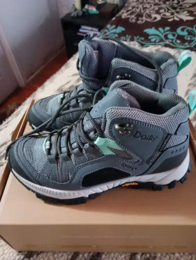 Botas trekking mujer gris - miniatura 4