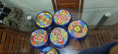 Juego de platos talavera 50% de descuentos - miniatura 1
