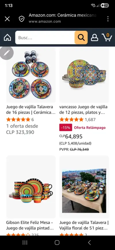 Juego de platos talavera 50% de descuentos - miniatura 2