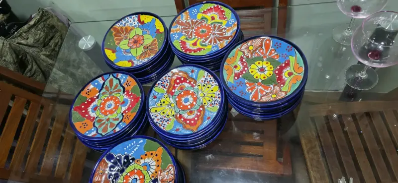 Juego de platos talavera 50% de descuentos - 3