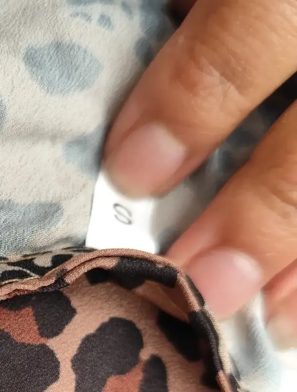 Vestido animal print manga larga S y L - 3