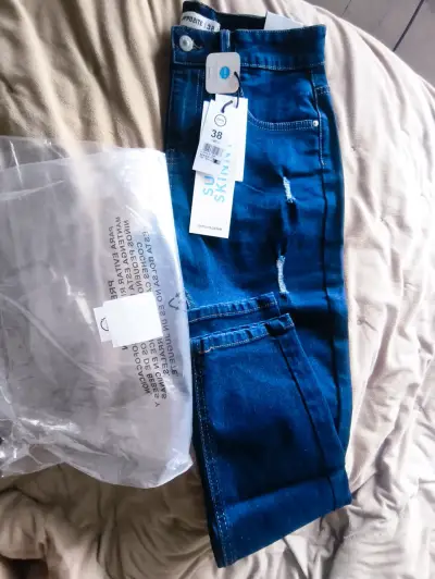 Jeans azul super skinny 38 - miniatura 1
