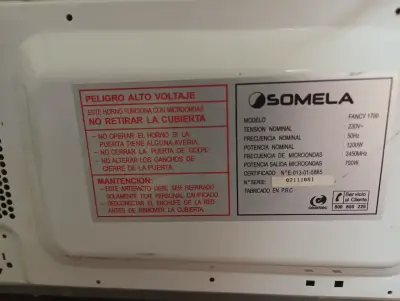 Pack Microondas Somela Fancy 1700 + Tapa Protector - miniatura 3