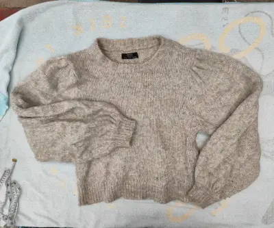 Suéter beige Bershka S - miniatura 2