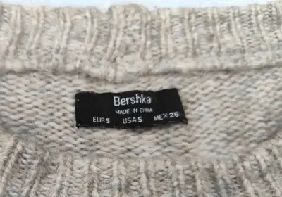 Suéter beige Bershka S - miniatura 3