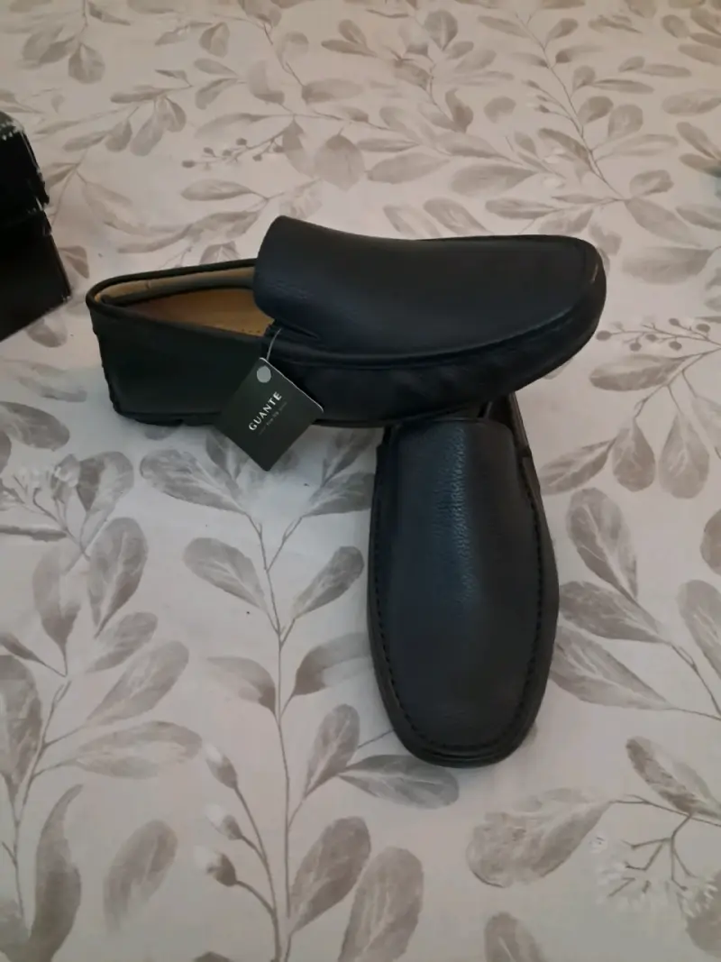 Mocasines Guante de cuero negros - 2