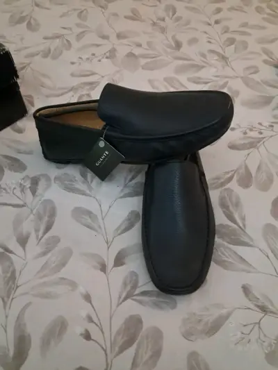 Mocasines Guante de cuero negros - miniatura 2