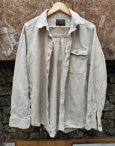 Camisa de pana beige hombre - miniatura 2