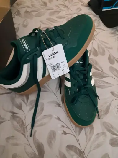 Zapatillas Adidas Hoops 4.0 verdes - miniatura 2