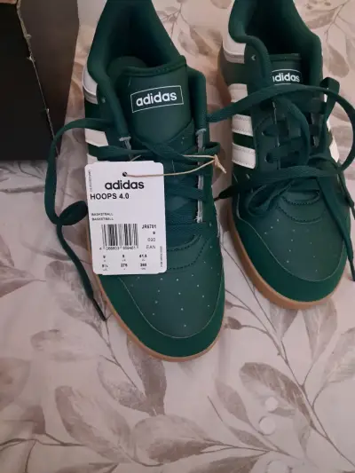 Zapatillas Adidas Hoops 4.0 verdes - miniatura 3