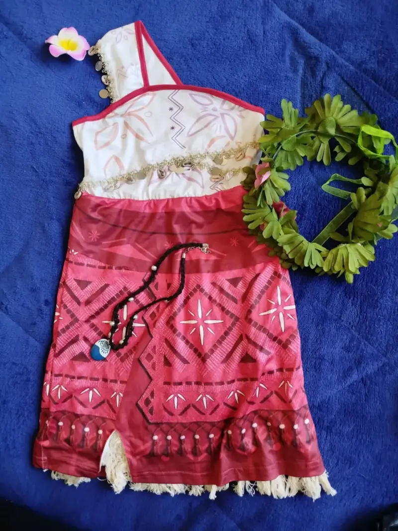 Disfraz de Moana con accesorios