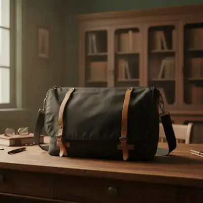 Bolso negro con correas cuero Marca Coyote - miniatura 1