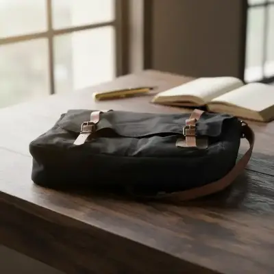 Bolso negro con correas cuero Marca Coyote - miniatura 3