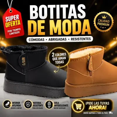 Botitas de moda en dos colores - miniatura 1