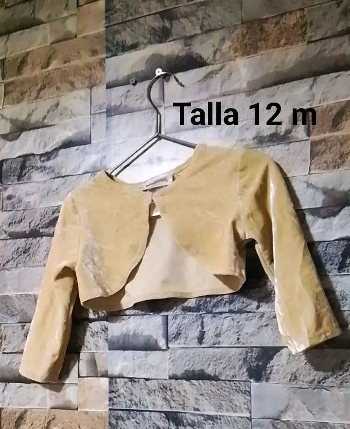 Chaqueta beige niña talla 12M