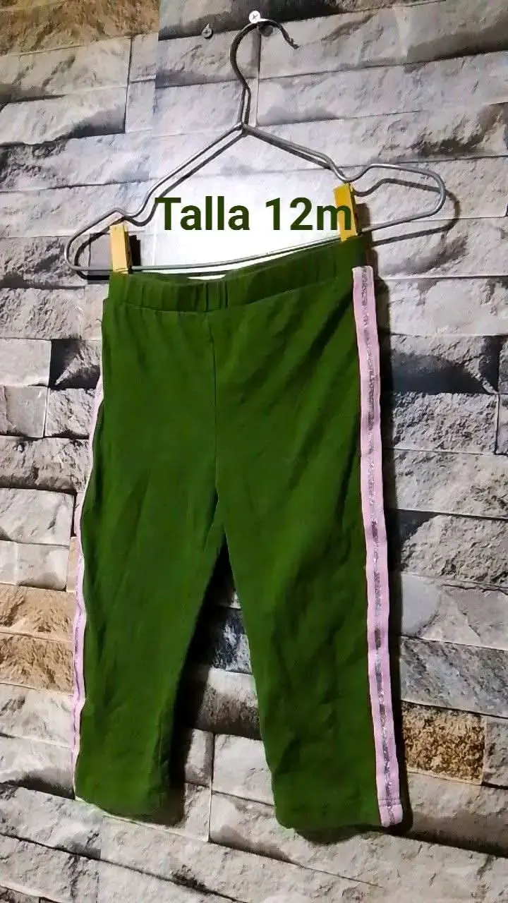 Pantalones verdes niña talla 12m